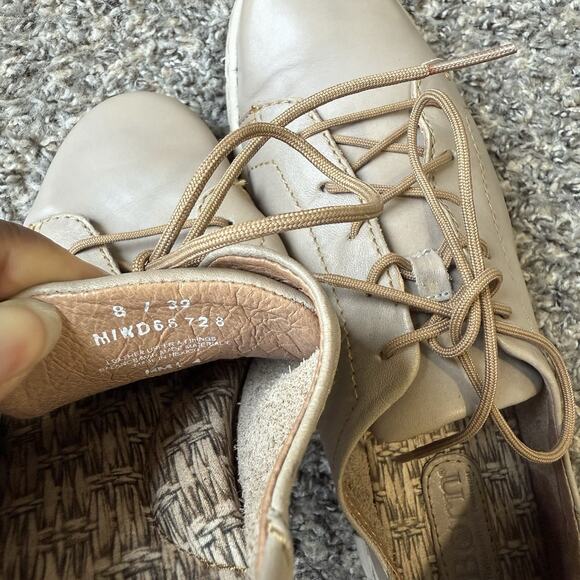 Born Women Naja Oxford Shoe Size 8 Taupe Brown Leather Comfort Sneakers Walking - Picture 10 of 10